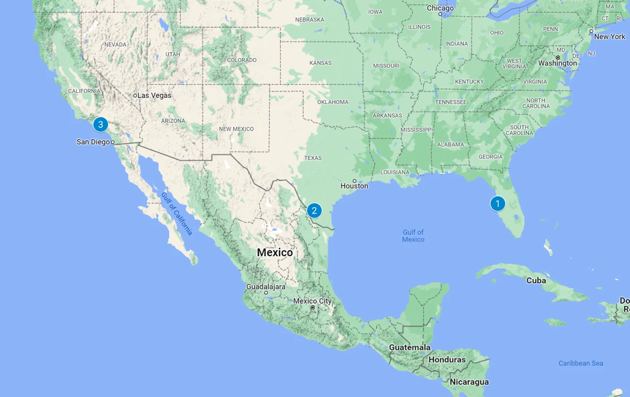 Labor Rights Map Places of Pan-American Feminism and Labor Rights (U.S. National Park ...