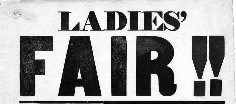cropped image of the poster that reads "Ladies Fair"