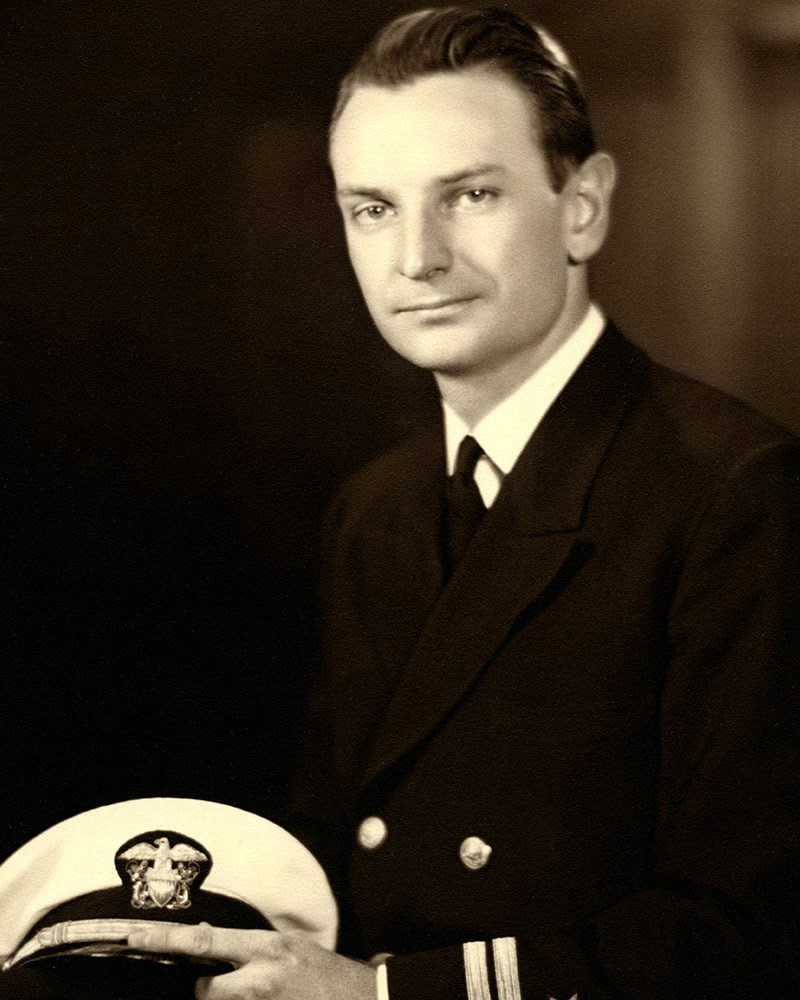 naval portrait of laurance rockefeller