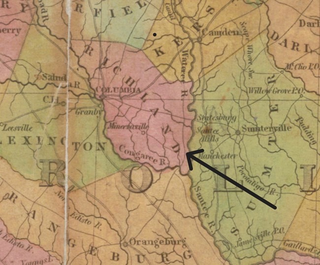 map of South Carolina in 1826