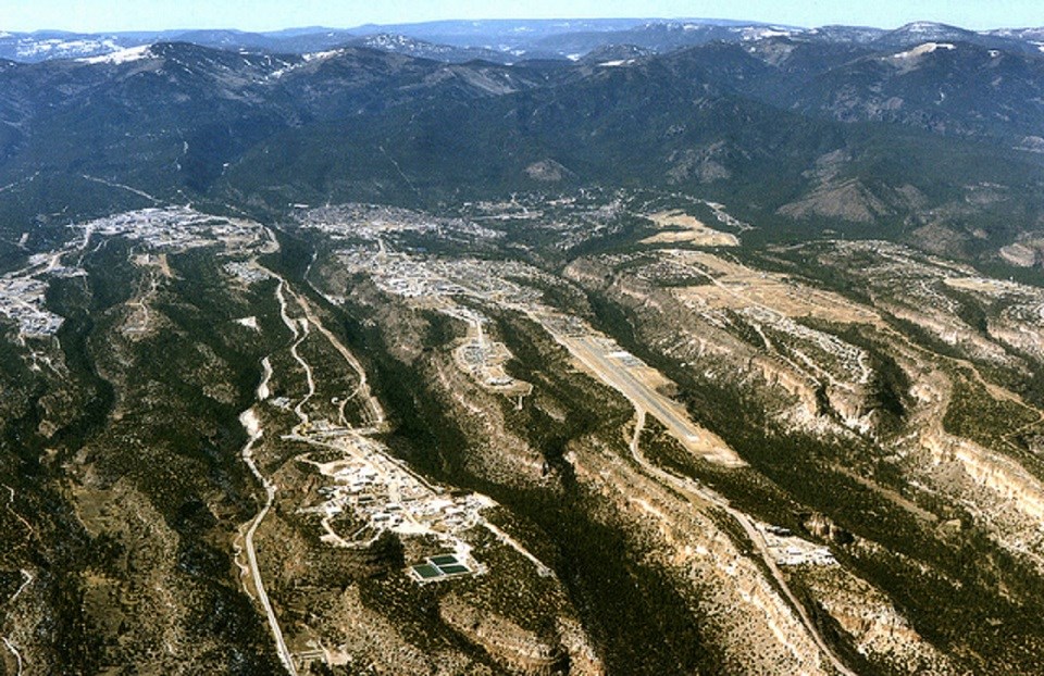 clusters of development on top of a mountain