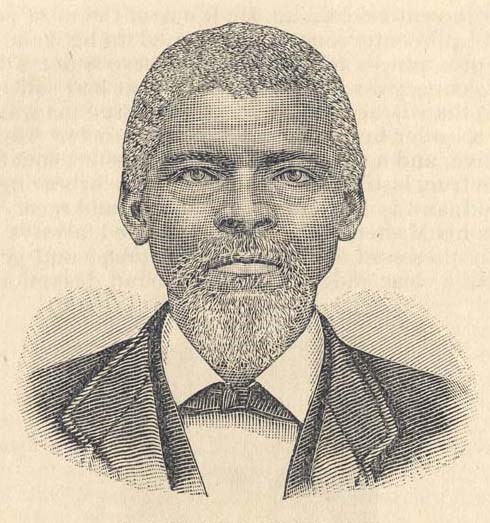 A sketch of a African American man wearing a suit.