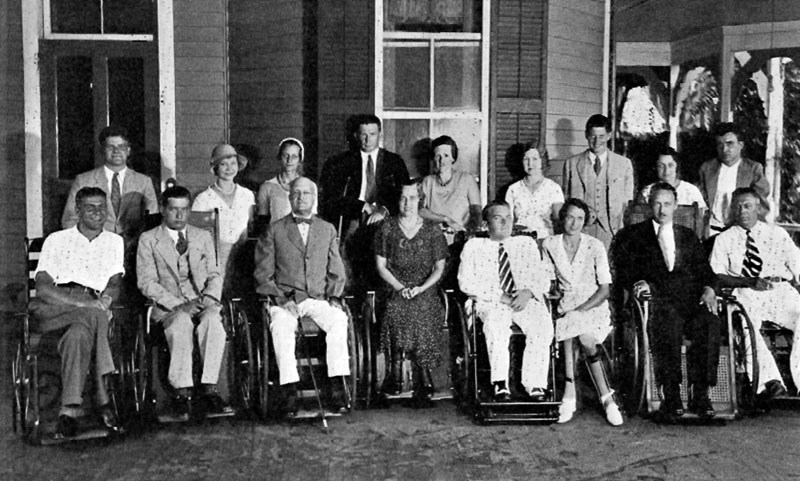 Toi and a group of patience at Warm Springs.