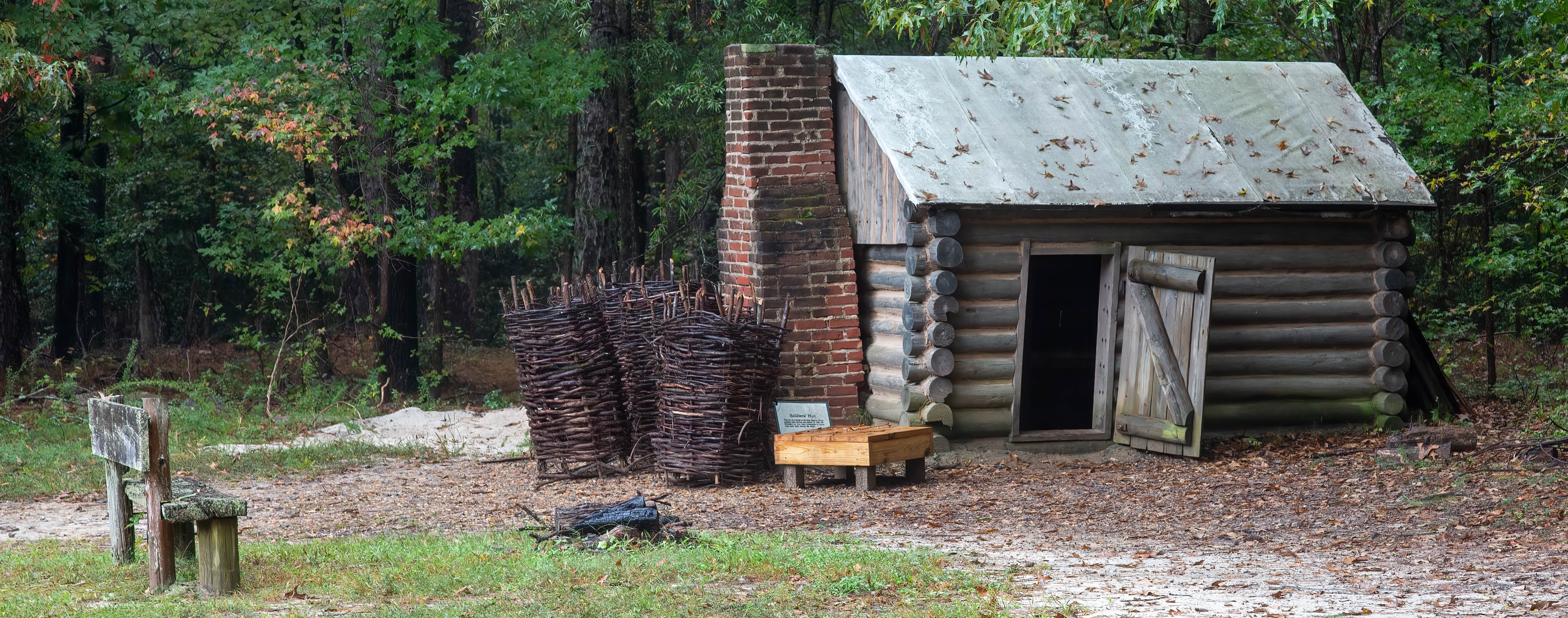 Reconstruction of Union soldier's hut