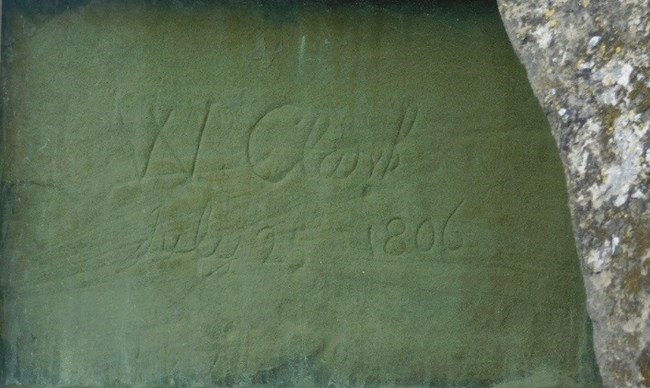 Clark's engraved signature