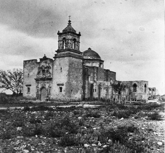 Exterior of Mission San José, c. 1860
