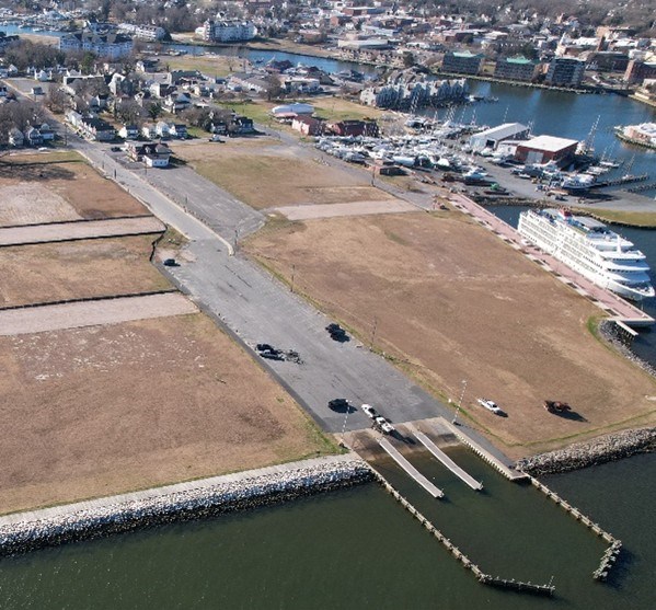 Image of the future waterfront development site.