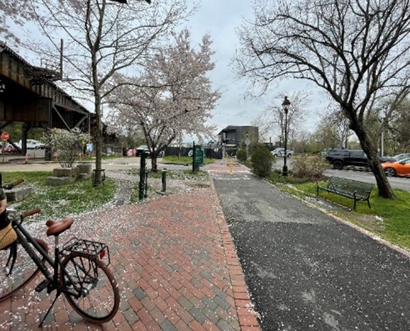 Image of the Virginia Capital Trail trailhead located adjacent to the River Education Center site.