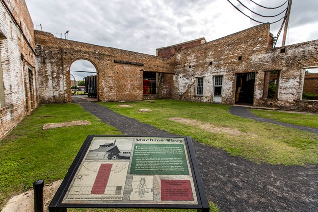 Ruins of Machine Shop at the Georgia State Railroad Museum