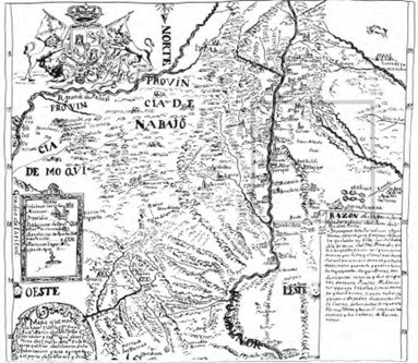 Line drawn map
