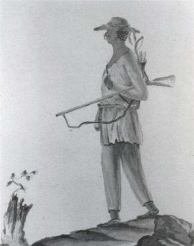 Sketch of a Stockbridge Warrior