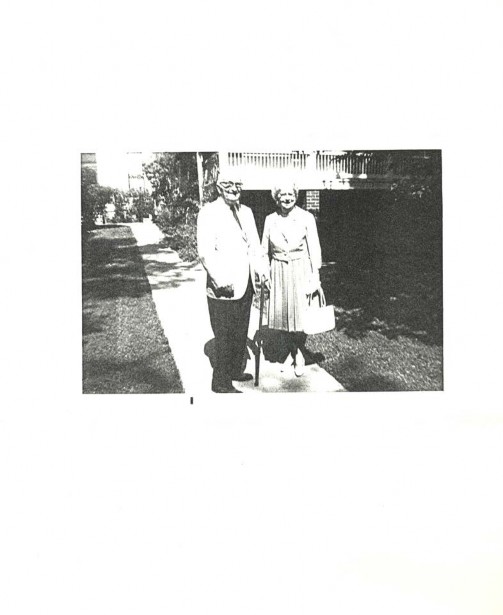 Harry and Bess Truman standing, smiling
