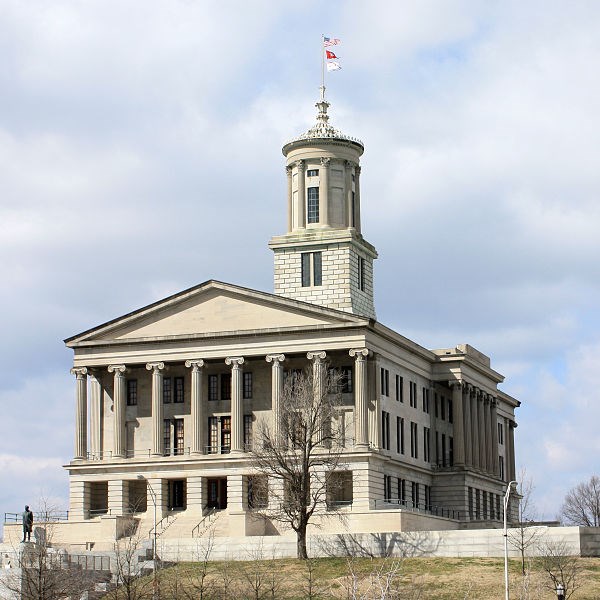 Exterior of Tennessee State Capitol Nashville by Kaldari Public Domain