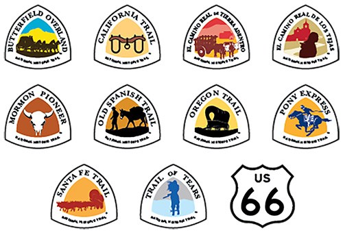 Image showing ten rounded triangle logos