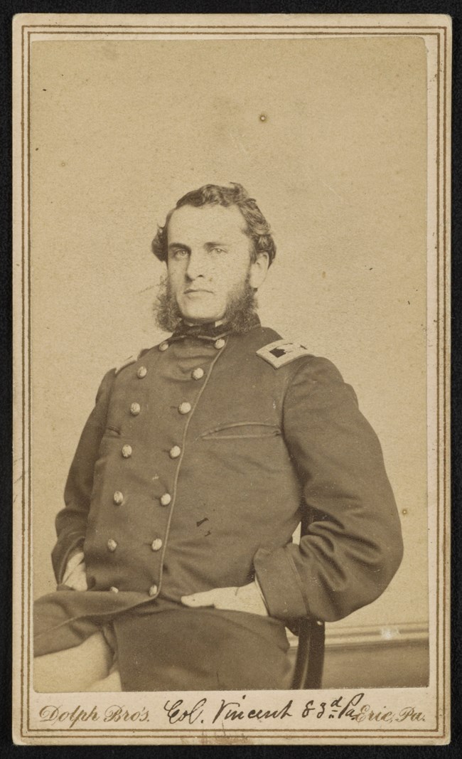 Colonel Strong Vincent of the 83rd Pennsylvania Infantry