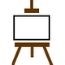 Icon of an art easel.
