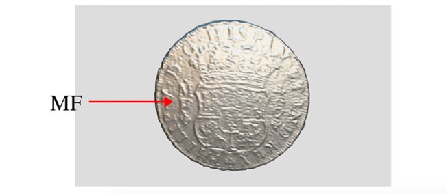 Asseyer initial on a Spanish coin