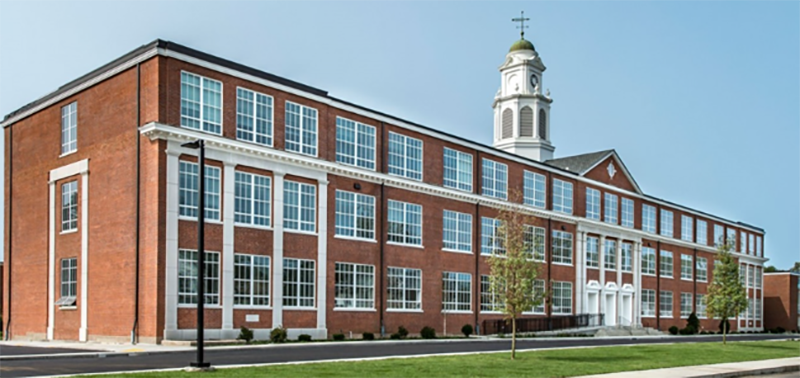 Exterior of East Haven High School