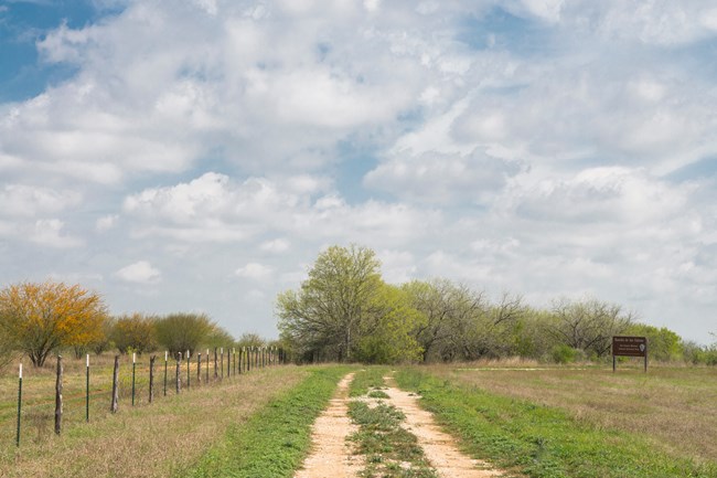 dirt road into ranch