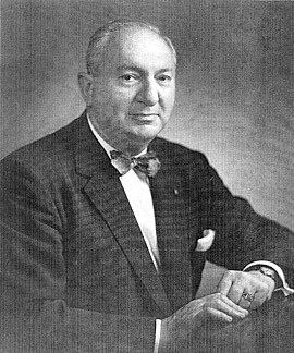 Black and white photo of Milton Korman