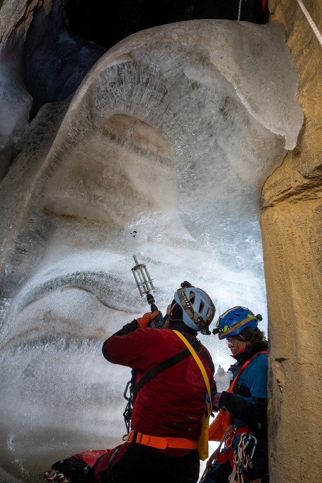layers of ice in Deep Fall JK photo
