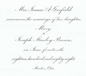 a weddding announcement