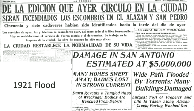 Headlines of the flood reporting deaths mostly among Latinx residents.
