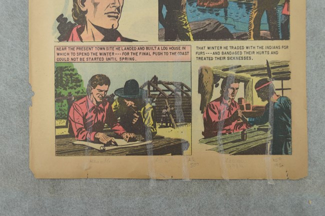 Test mends applied to King of the Royal Mounted.