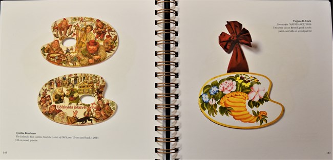 Two pages of "Miss Florence's Artist Trees."