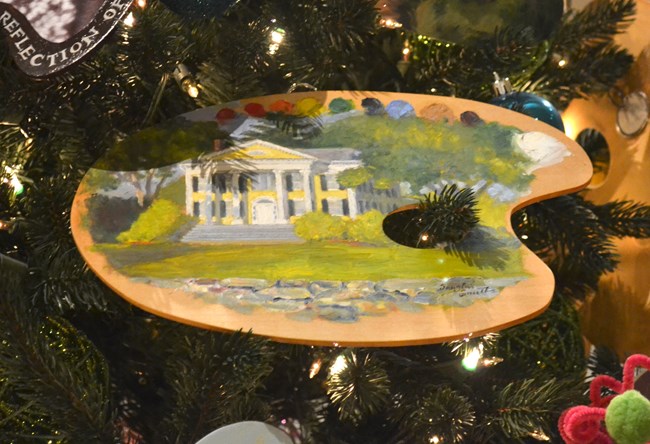 "The Griswold Museum" painted palette by Douglas Smith