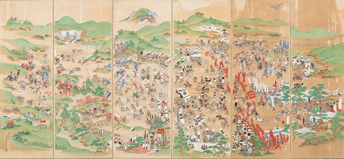 Six-panel folding screen of the Battle of Sekigahara