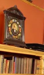 mosaic peice of President Garfield sitting on a shelf