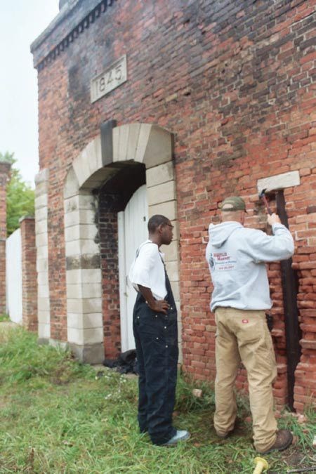 Randolph CTC student learns masonry