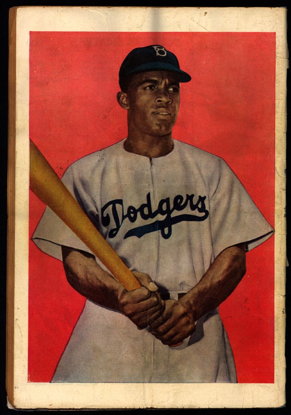 Back cover of Jackie Robinson comic book