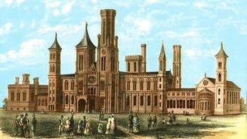 a drawing of the Smithsonian Institute