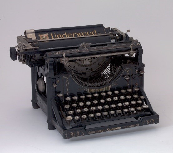 Helen West Stewart Ridgely's typewriter