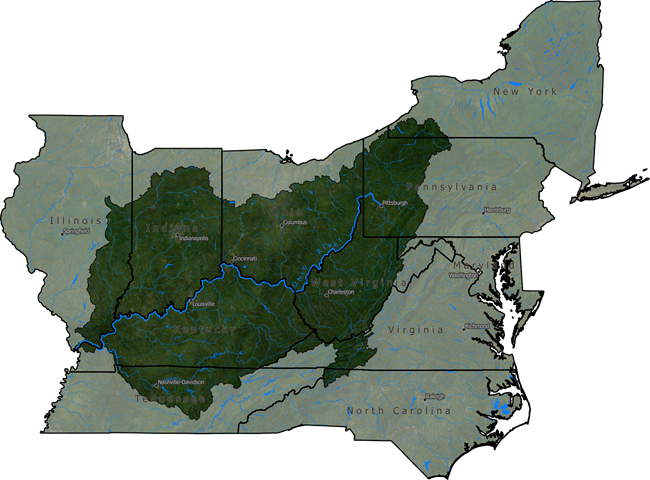 Ohio river watershed