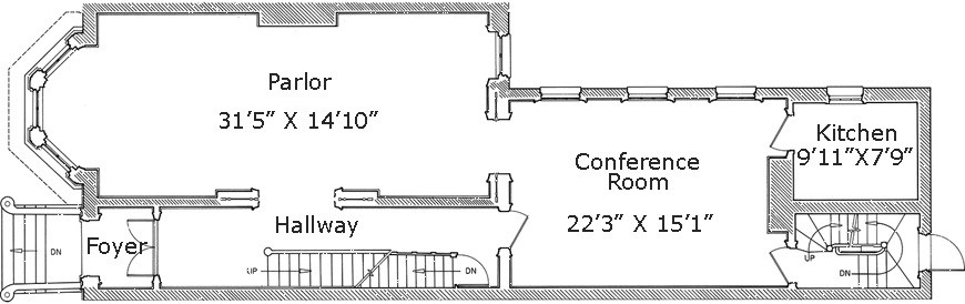 Floor plan of Council House.