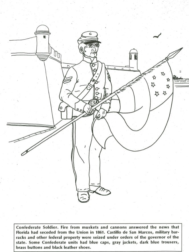 Coloring Pages - Castillo de San Marcos and Fort Matanzas ...