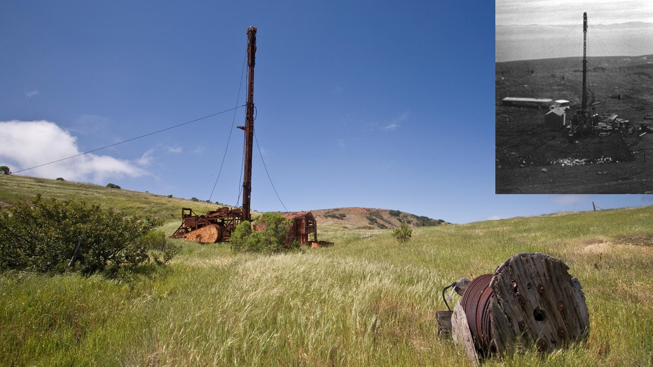 Oil Well. Inset: Oil well, 1965 Tim Hauf, timhaufphotography.com