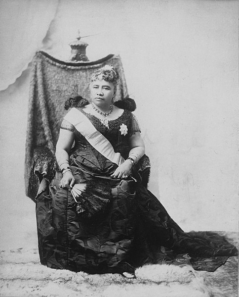 Queen Liliuokalani in 1891 Public Domain Honolulu Star Bulletin Nov 12 1917