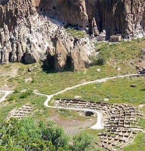The village of Tyuonyi and the reconstructed Talus House