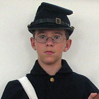 young man in soldier uniform