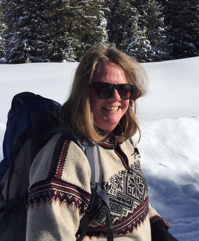 Carol Sperat at Rocky Mountain National Park