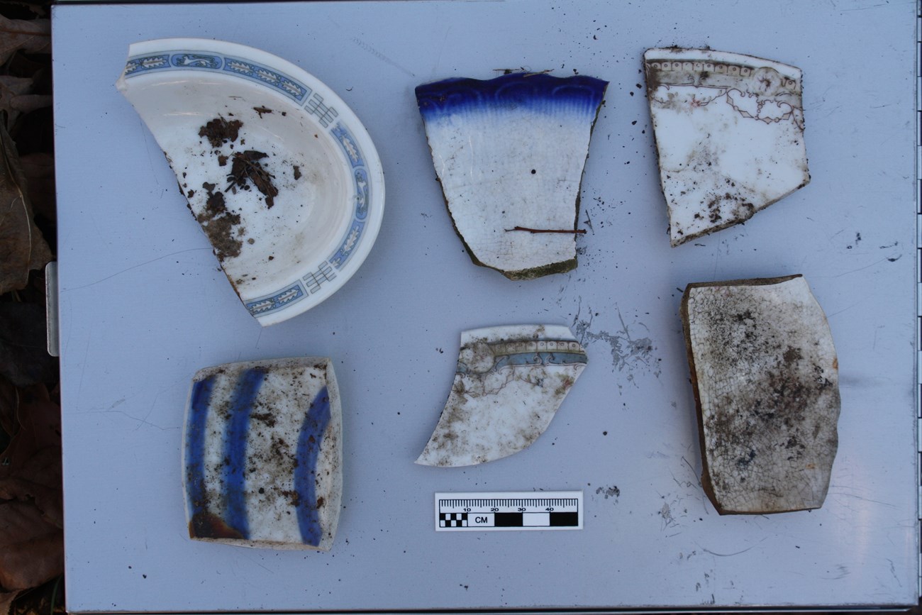 Ceramic examples from dump