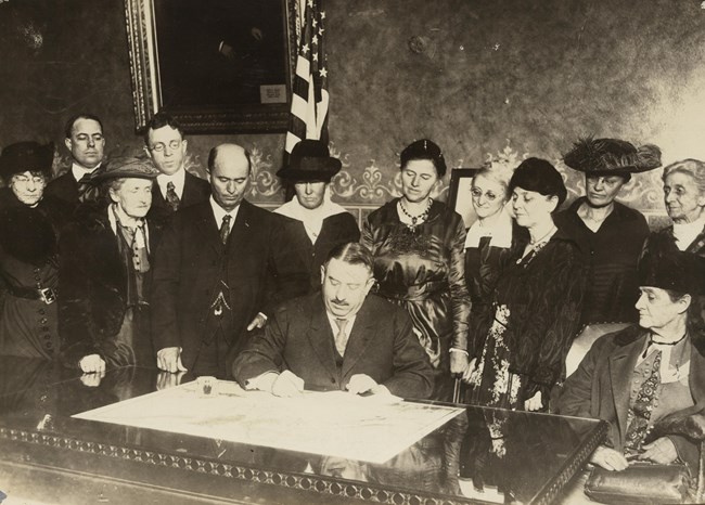 Colorado's ratification of the 19th Amendment on Dec. 12, 1919. Library of Congress.