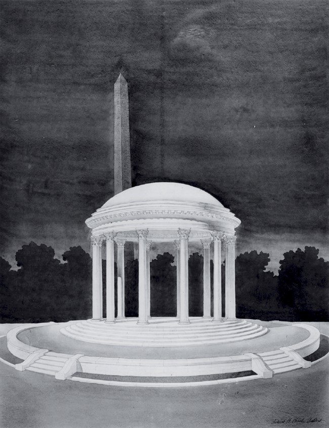 Early Sketch of the DC War Memorial