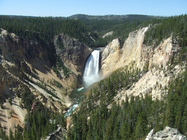Lower Falls in Yellowstone NP