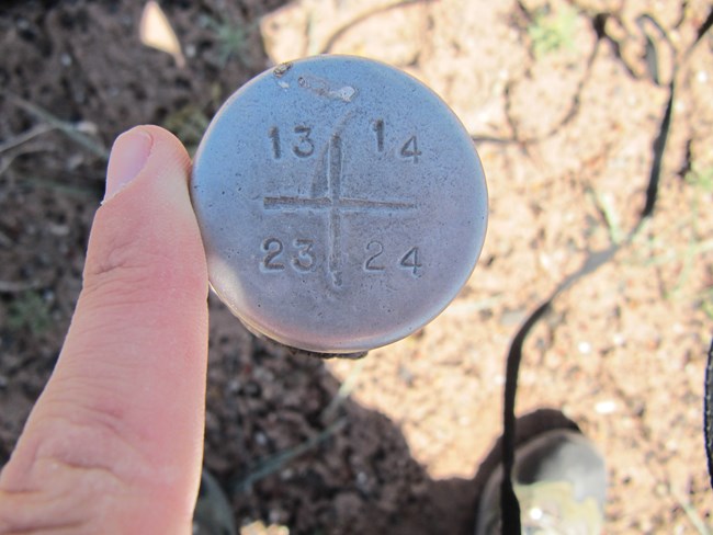 metal survey marker