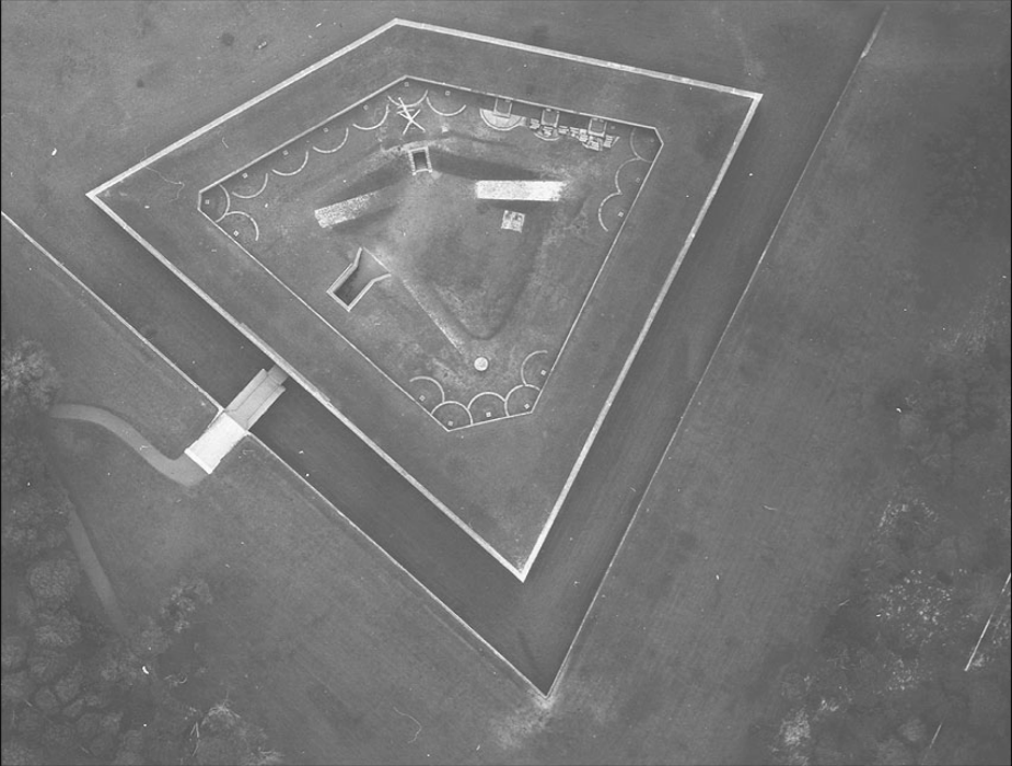 Aerial view of Fort Barrancas